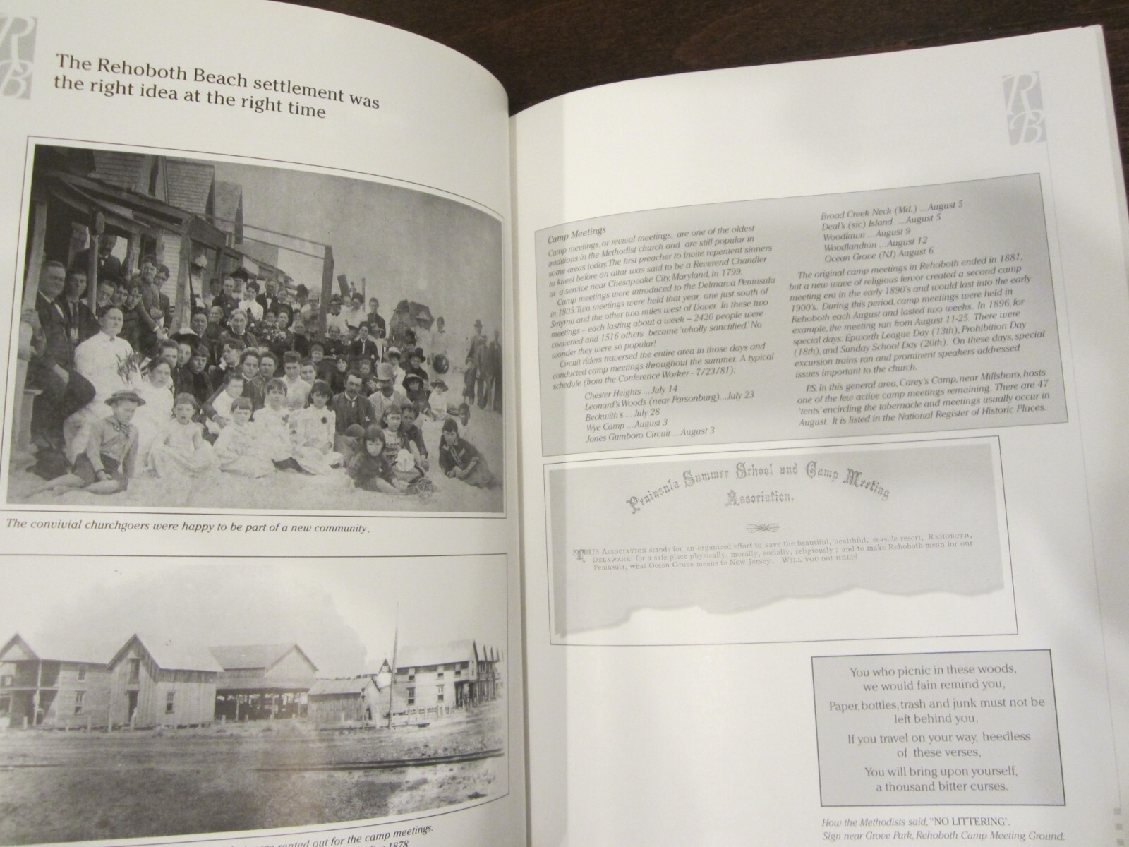 REHOBOTH BEACH MEMOIRS: from Saints to Sinners (by James D. Meehan) HARDCOVER