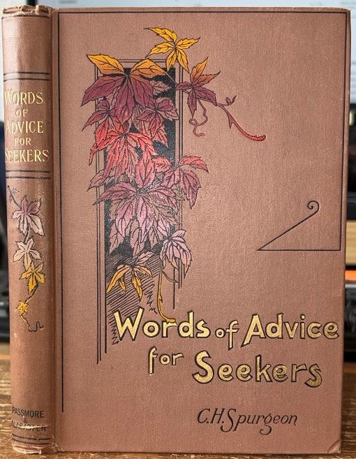 1896 1st Ed. Charles Spurgeon ‘Words of Advice For Seekers’ Baptist Theology