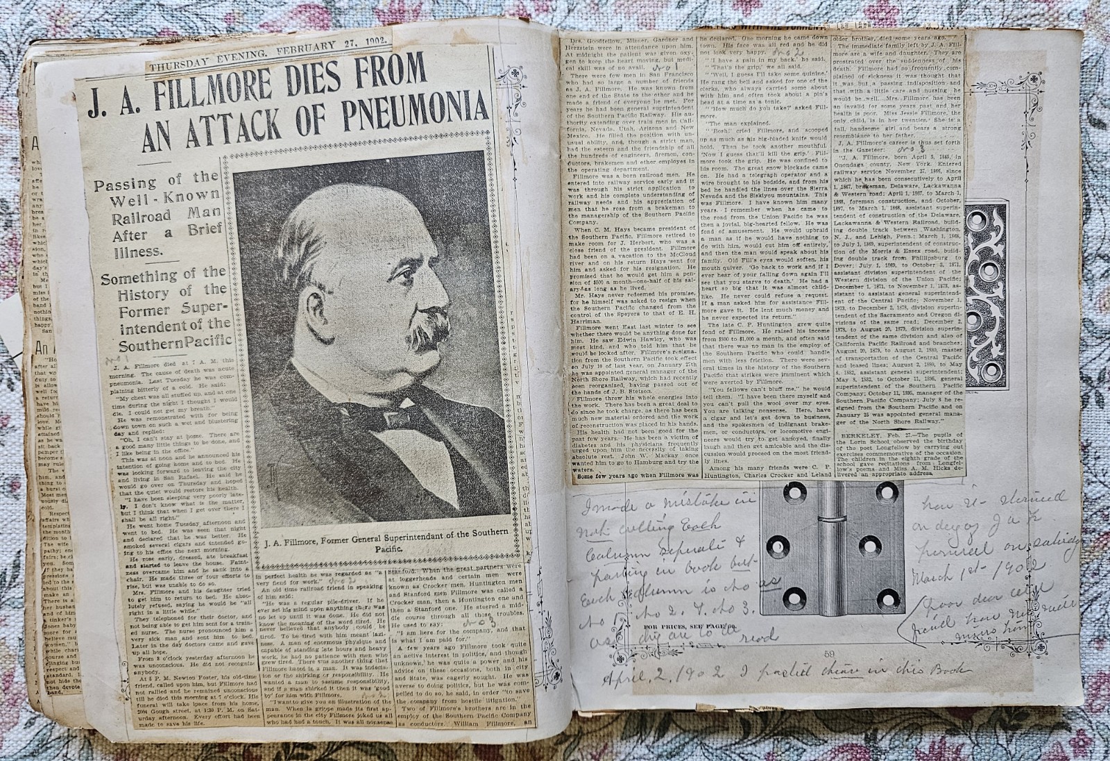 Post & Company Railway Telegraph & Telephone Supply 1880 Epherema Scrapbook OOAK