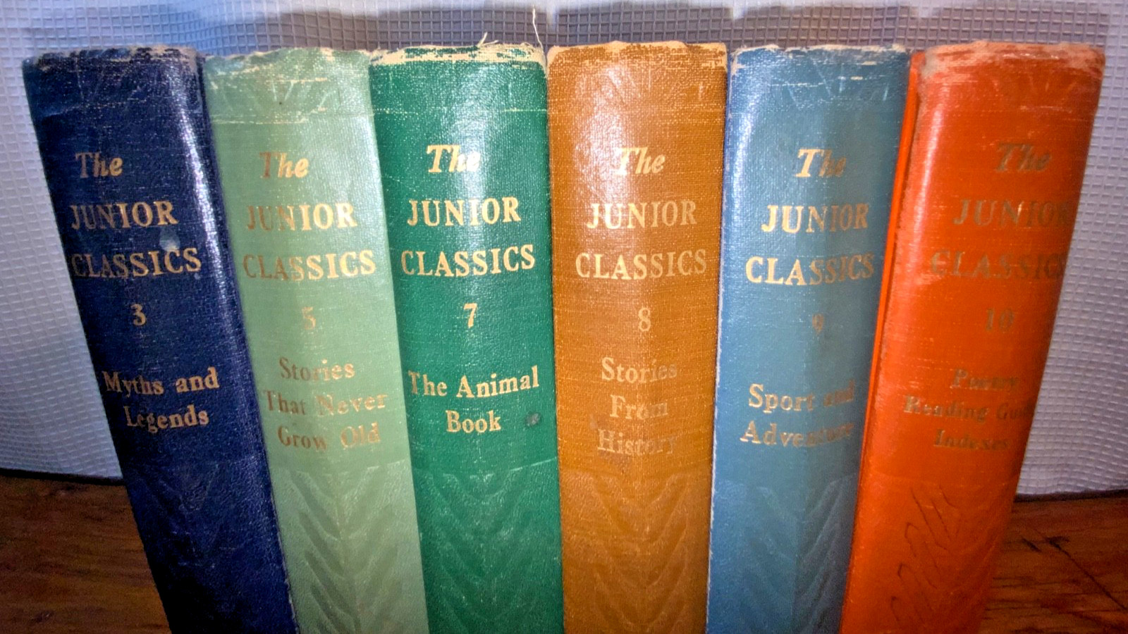 Vintage 1938 Colliers Junior Classics The Young Folks Books 3, 5, 7, 8, 9, 10