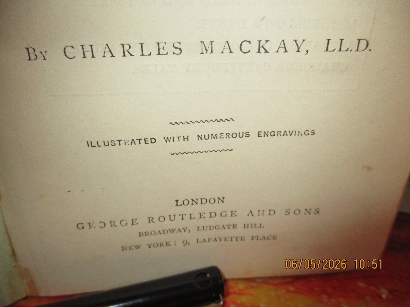 Extraordinary Popular Delusions by Charles MacKay–Unknown Edition