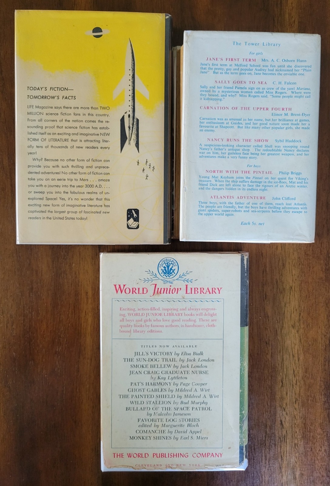 *SEVEN* Vintage Sci-Fi Books – w/DJs – 1941-1958 – Venus Mars Space Planets