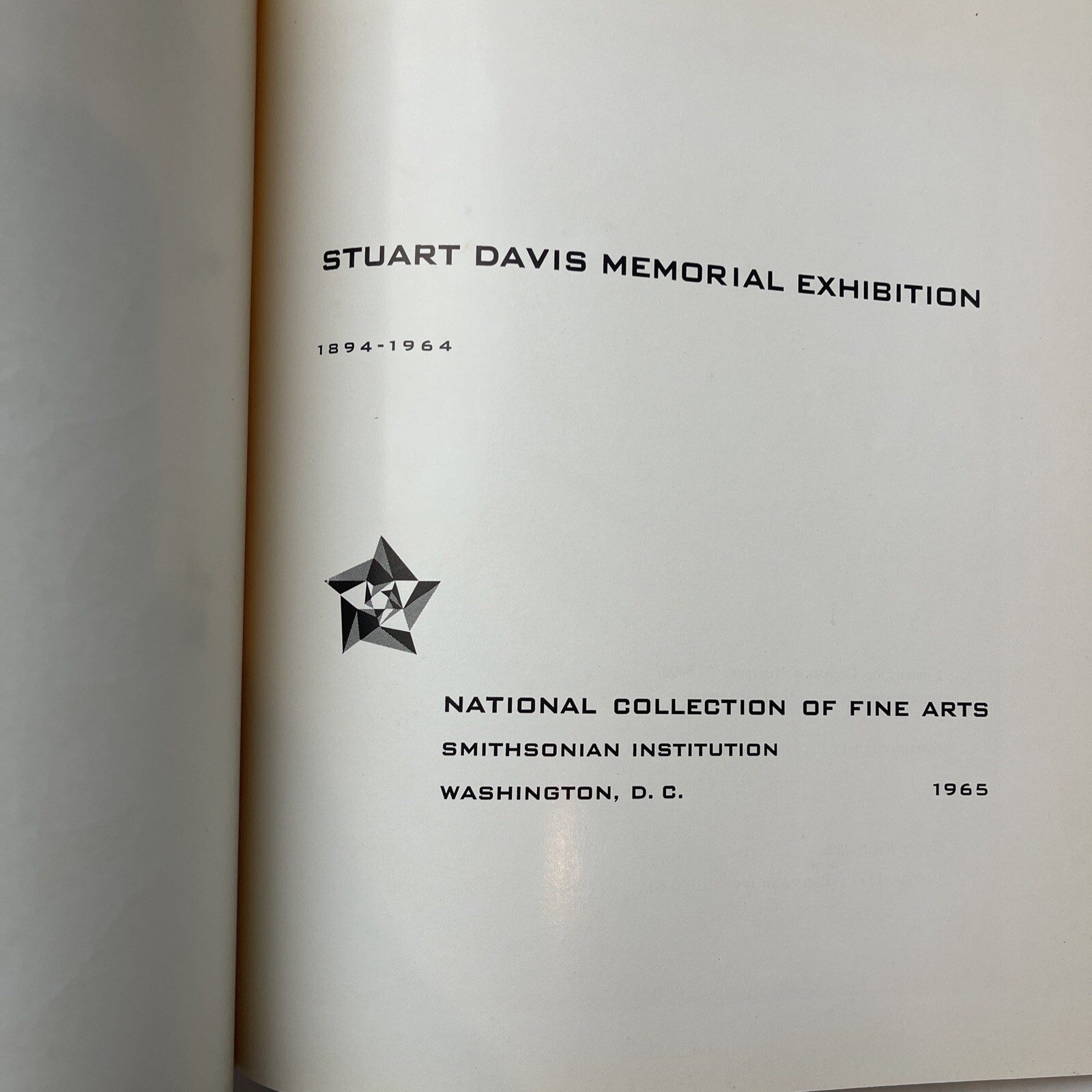 STUART DAVIS MEMORIAL EXHIBITION / 1st Edition 1965