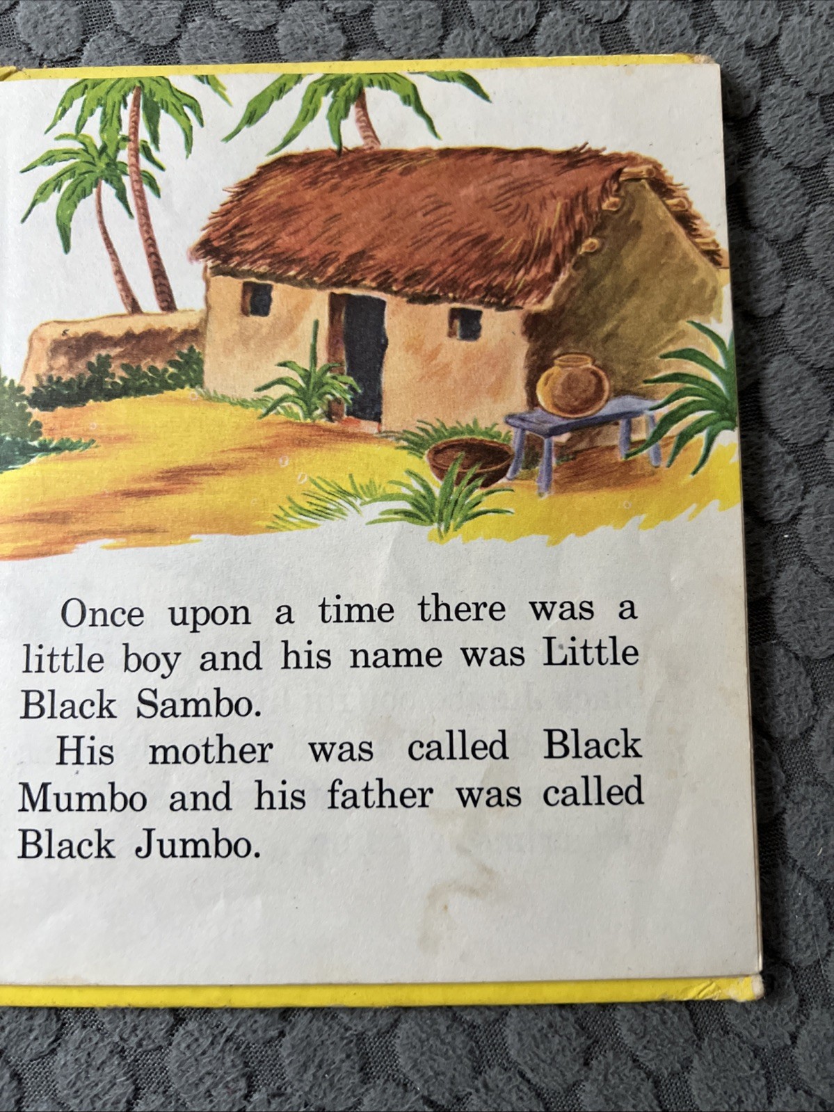 Vintage 1953 Little Black Sambo Whitman Publishing Tell-a-Tale Hardcover Book