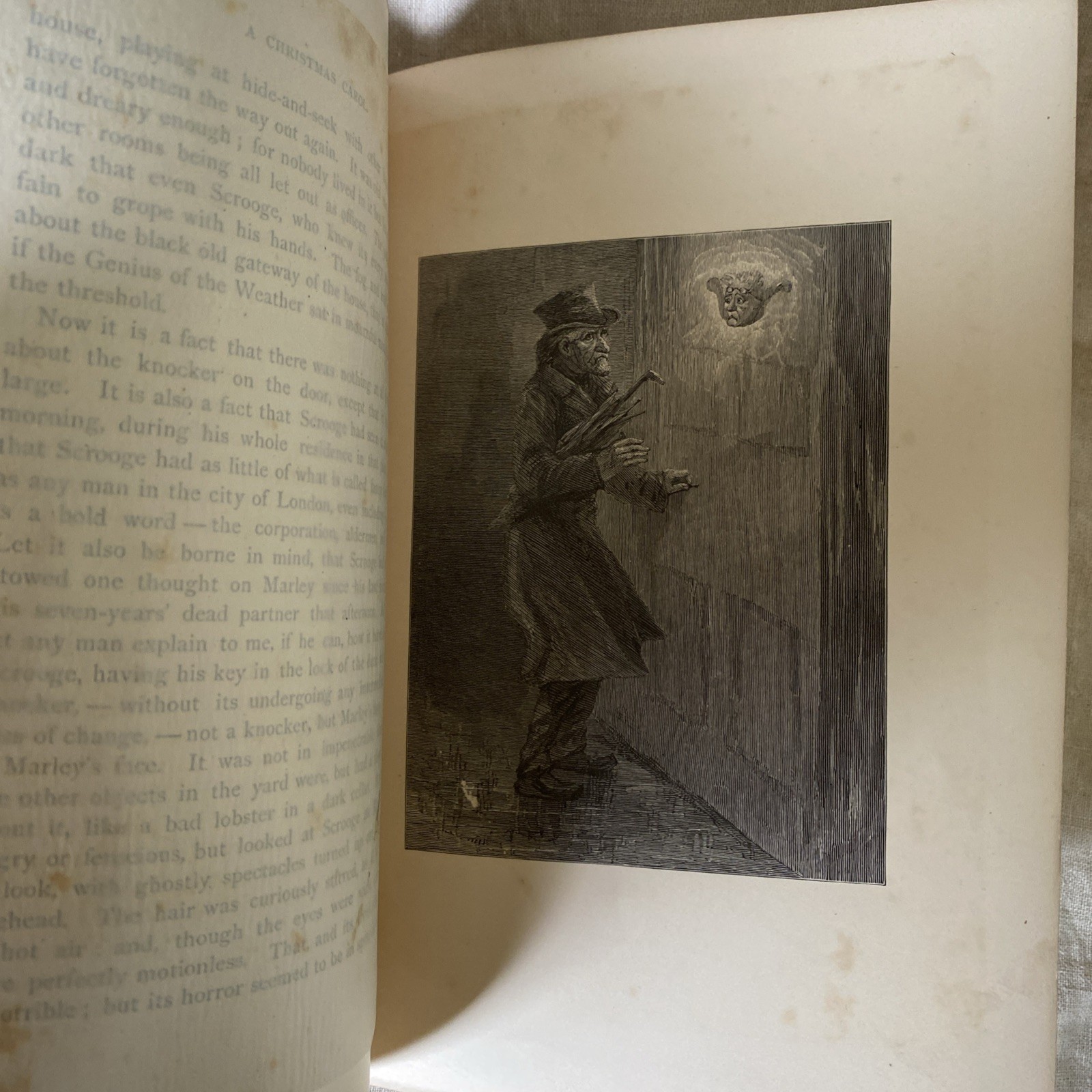 Charles Dickens Illus. Cloth Bound A Christmas Carol 1869 Ticknor & Field Boston