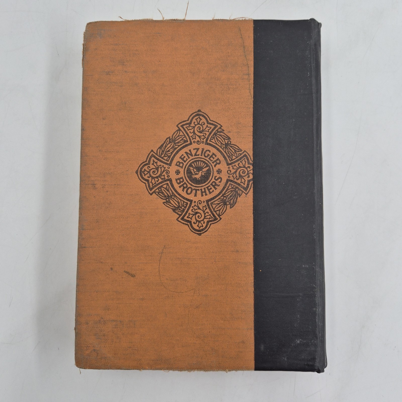 Vintage 1936 Catholic Bible History Book Illustrated Religious God Reference HC