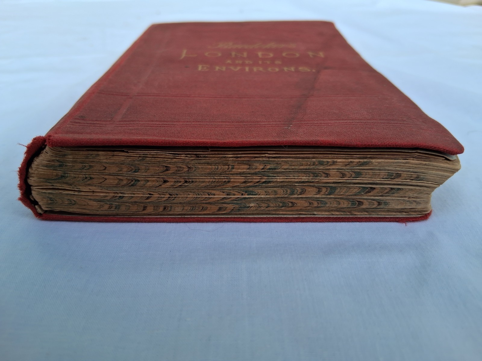 Baedeker’s London And Its Environs Antique Guide Book 1892 traveller