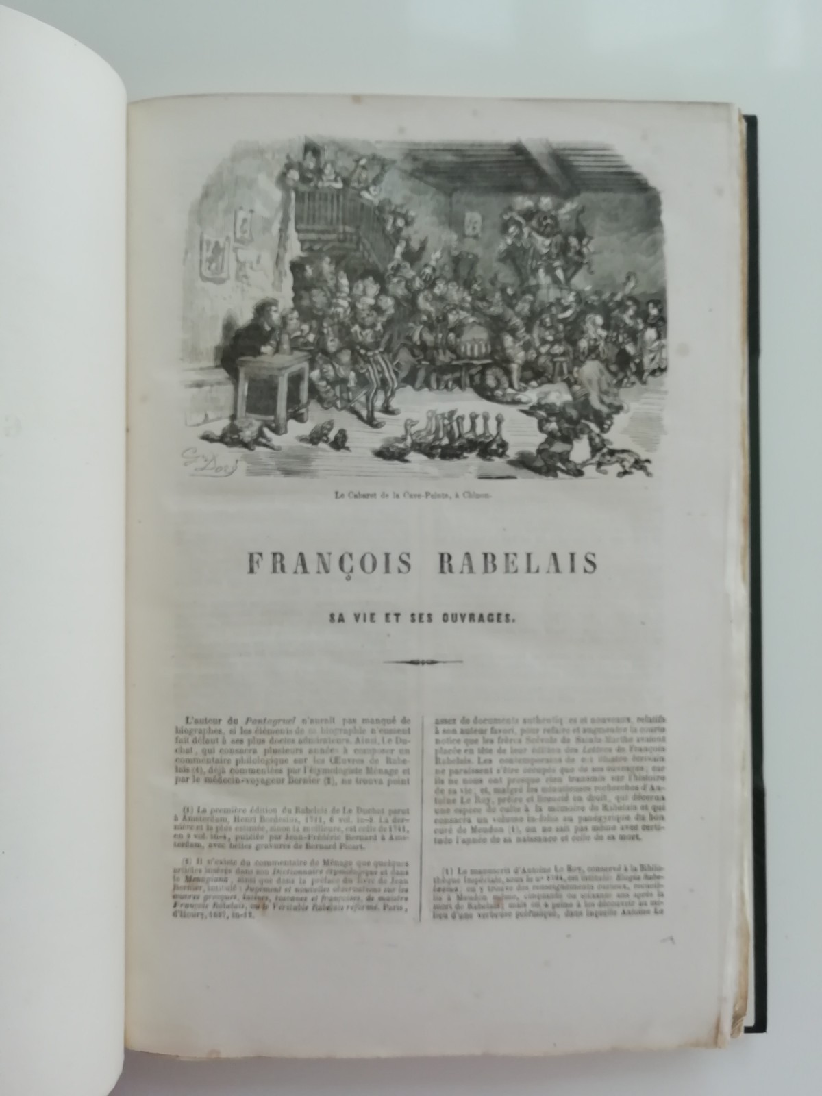 Œuvres de Rabelais. Illus. Gustave Doré. Paris: 1857 2nd Ed Shepherds Binding