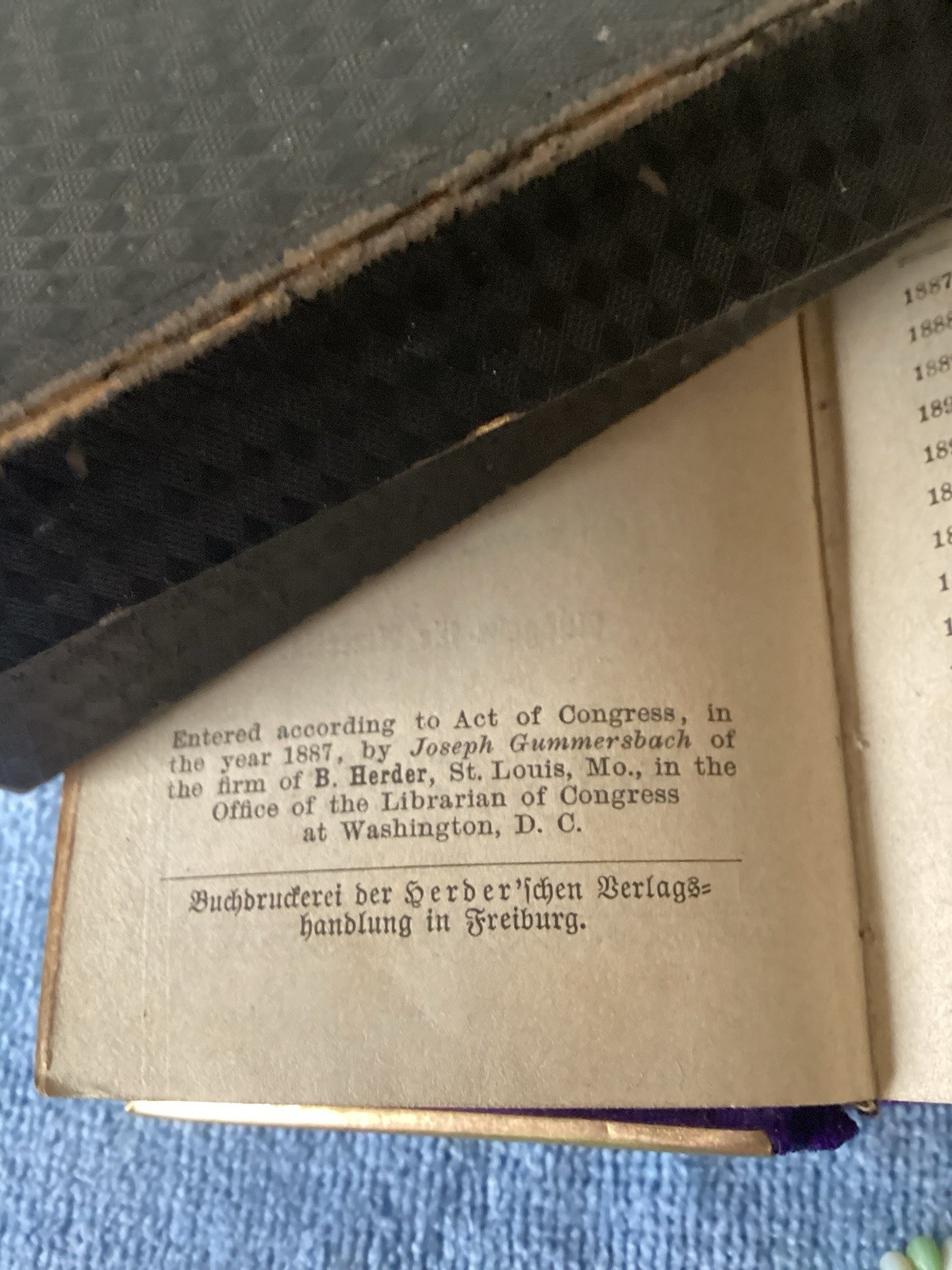 1890 German PrayerBook, Museum Quality, Richly Decorated, 3×4.5”, 472 pages