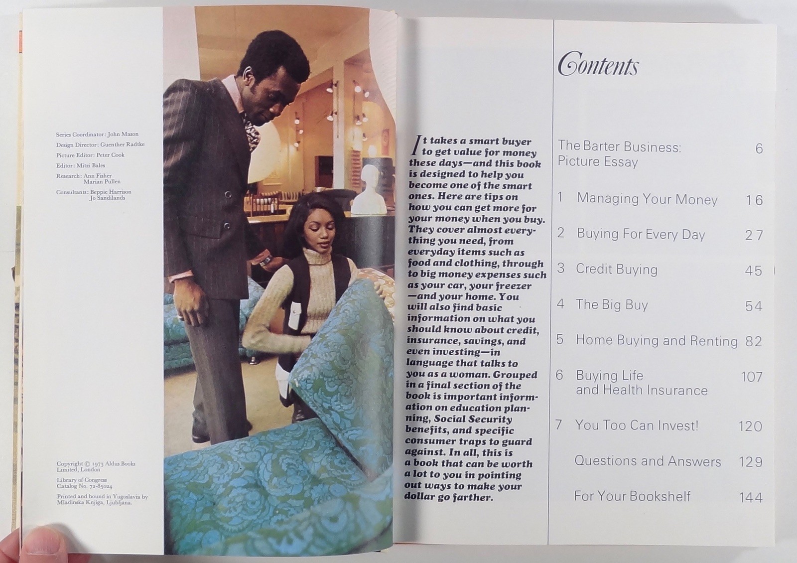 1973 WOMAN ALIVE “Your Money’s Worth” social studies/counsellor’s SCHOOL BOOK HC