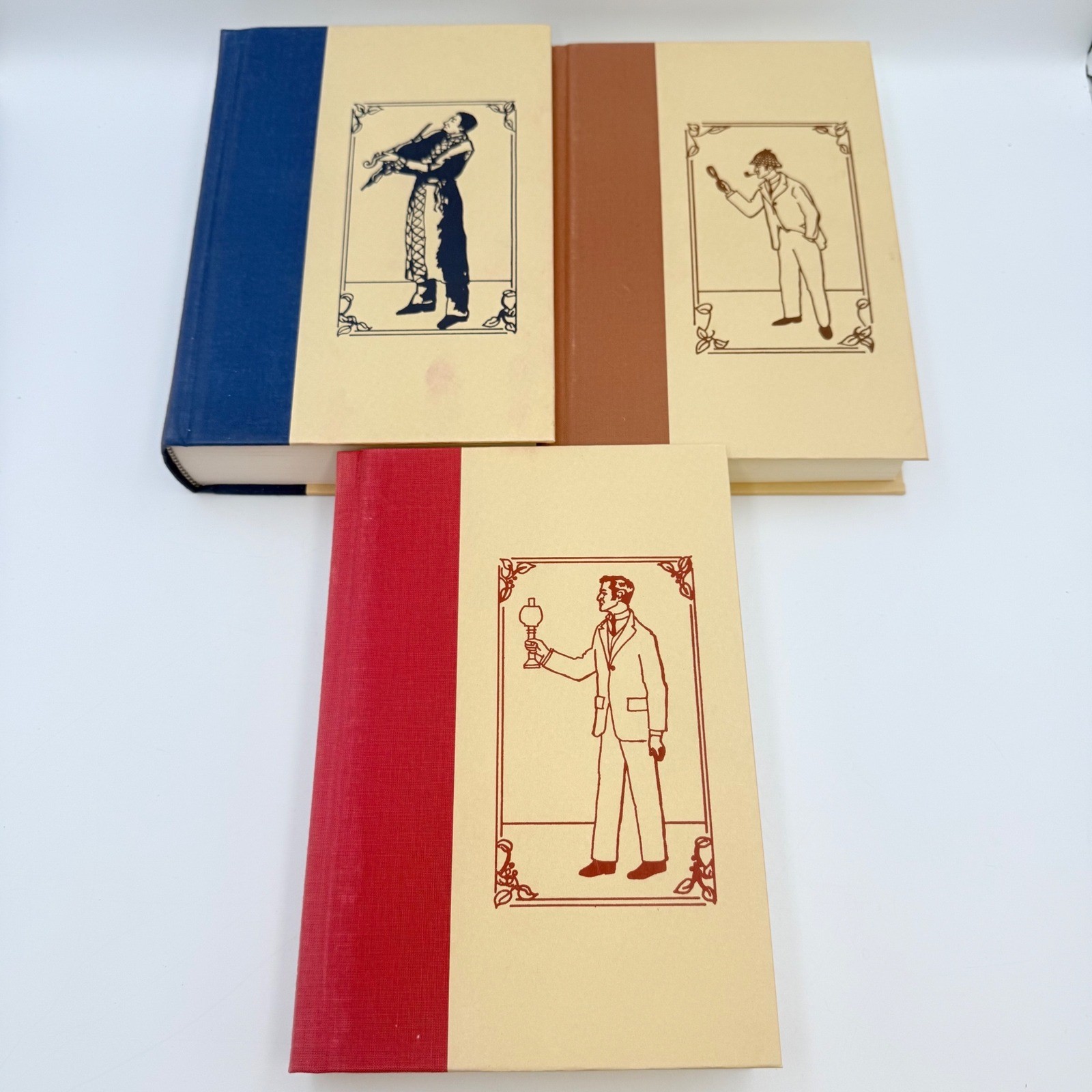 Heritage Press Sherlock Holmes 3 Vol Set Conan Doyle Hardcover Slipcase 1981
