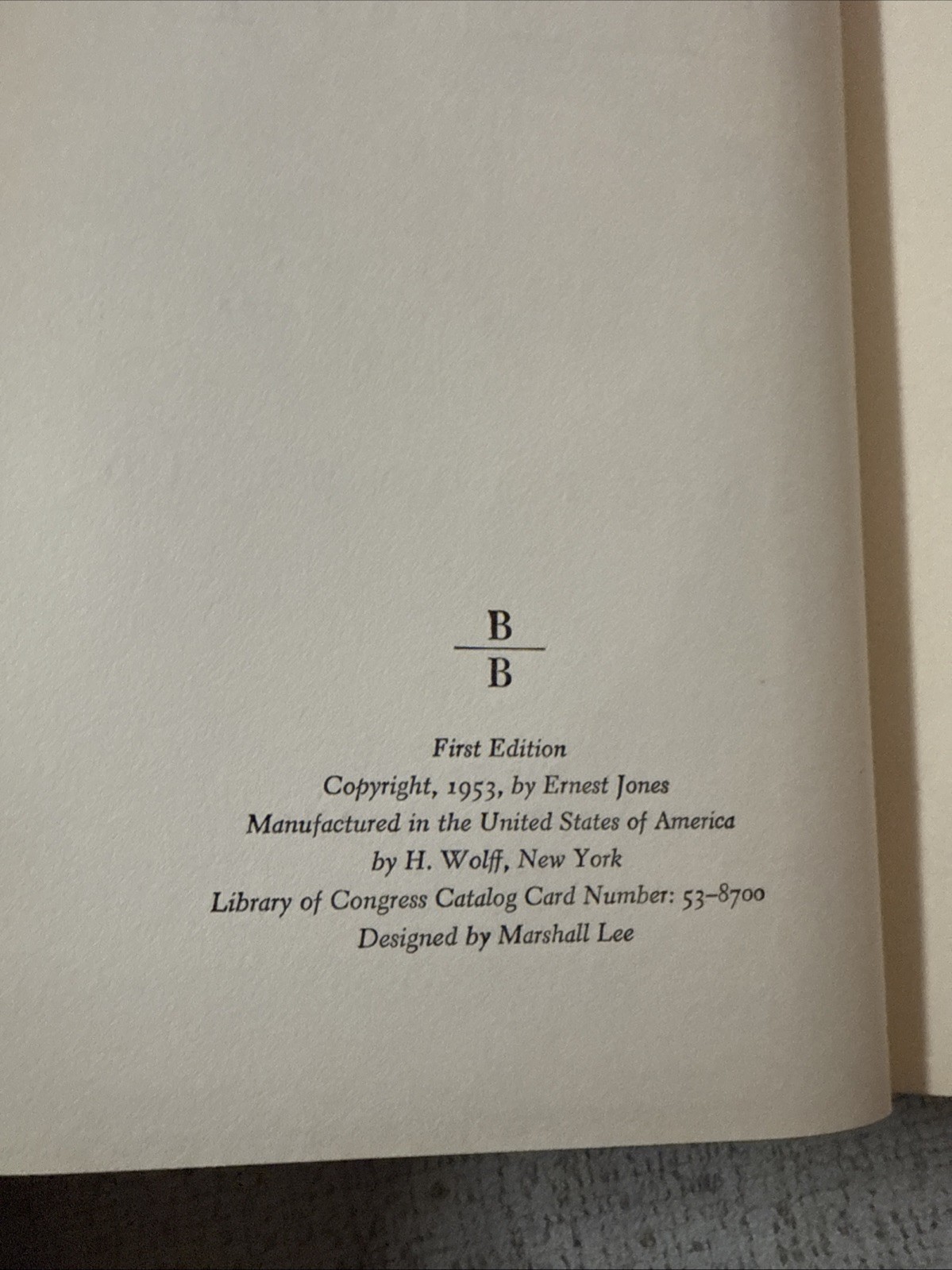 The Life And Work Of Sigmund Freud Volume 1- First Edition