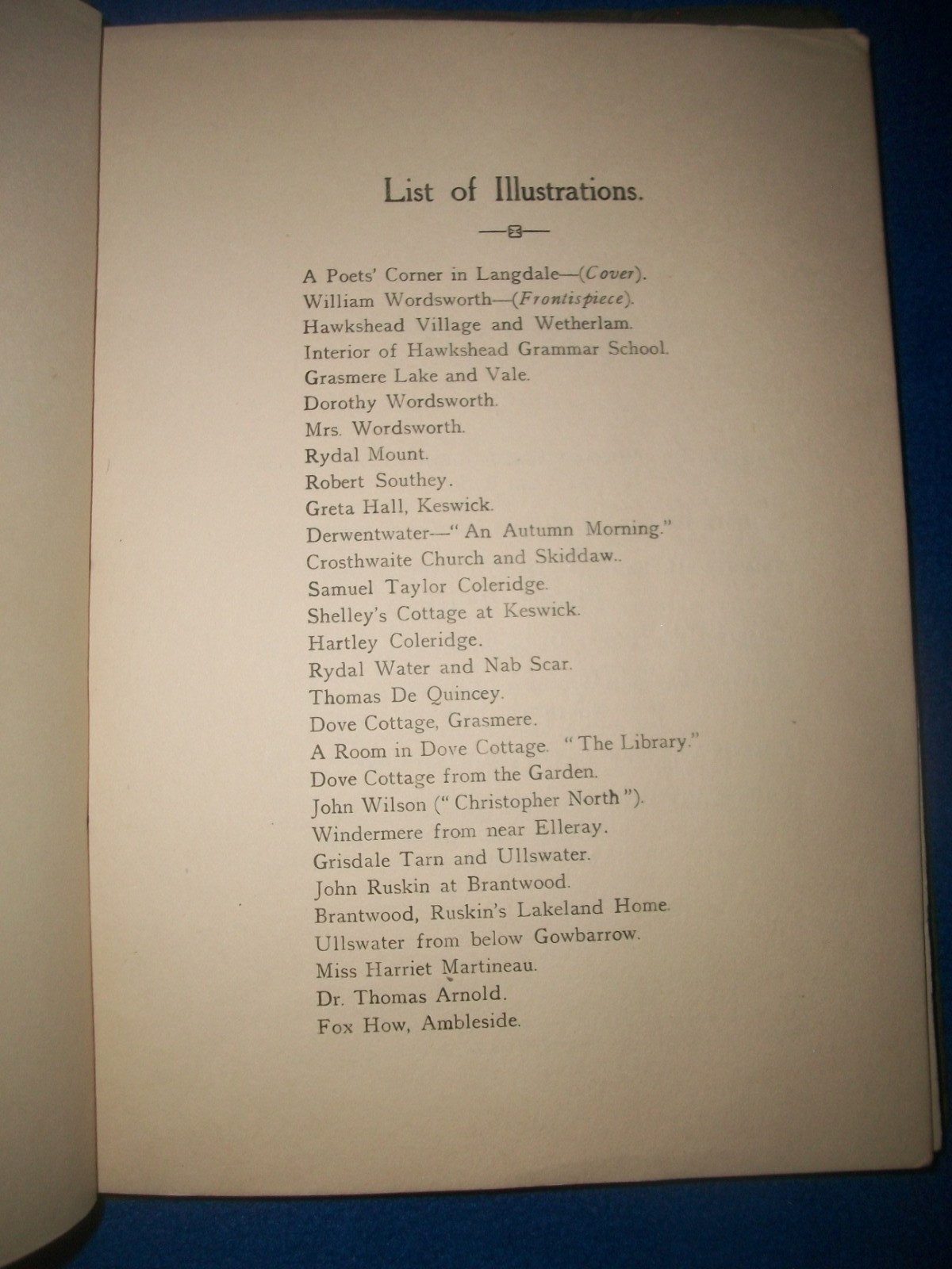 Some Portraits of the Lake Poets and their Homes 1920 English String Bound Book