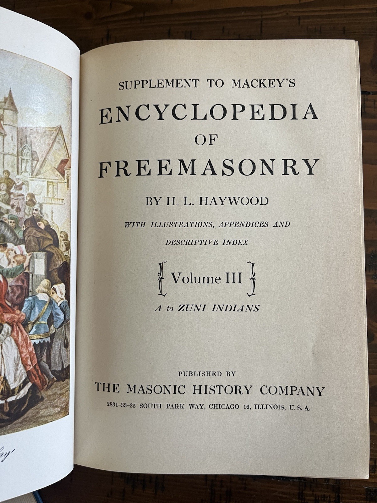 Encyclopedia Freemasonry Revised Albert Mackey Three Volumes 1946 3 Masonic