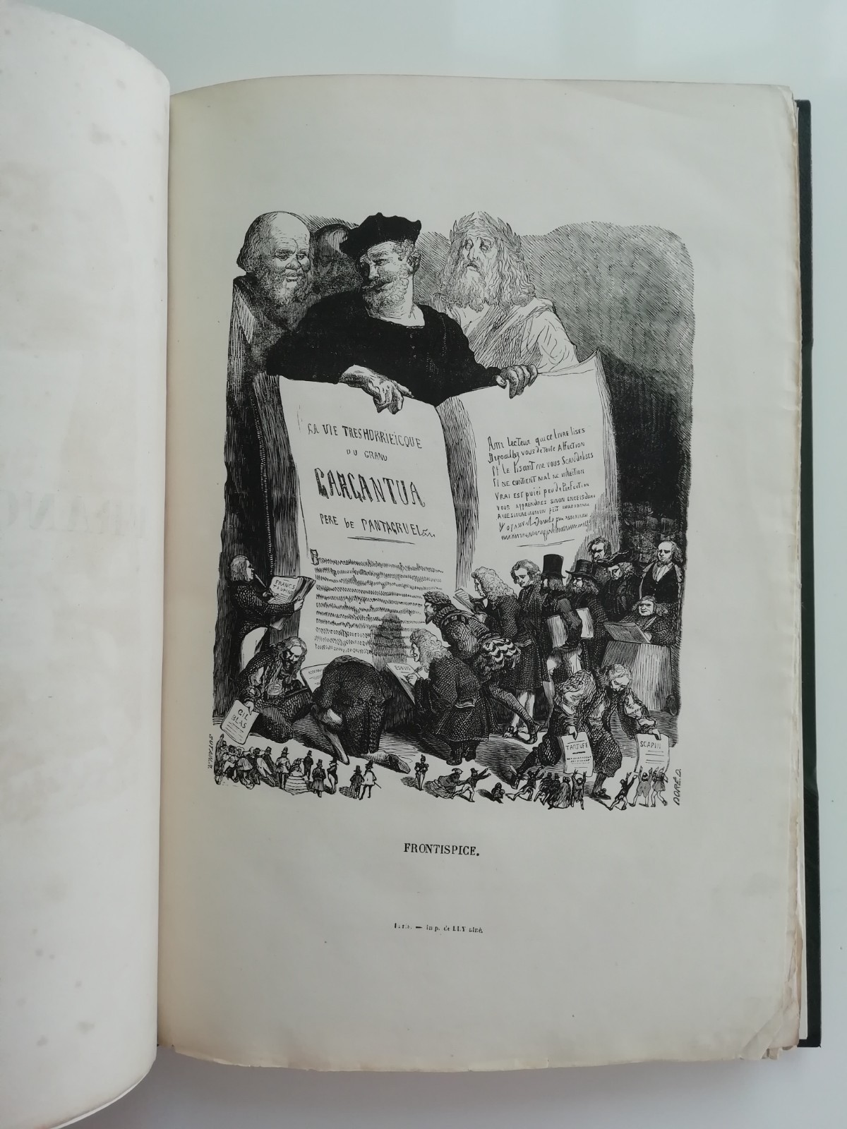 Œuvres de Rabelais. Illus. Gustave Doré. Paris: 1857 2nd Ed Shepherds Binding