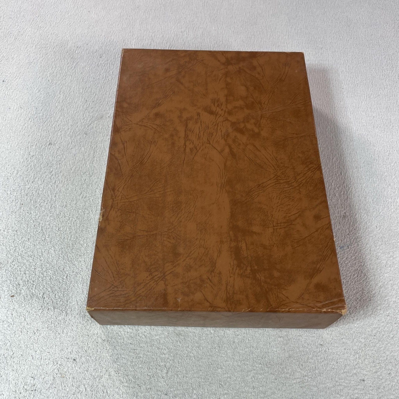 Vintage 1950 Large Holy Bible KJV Good Saviour Tissot Brown Leather Consolidated