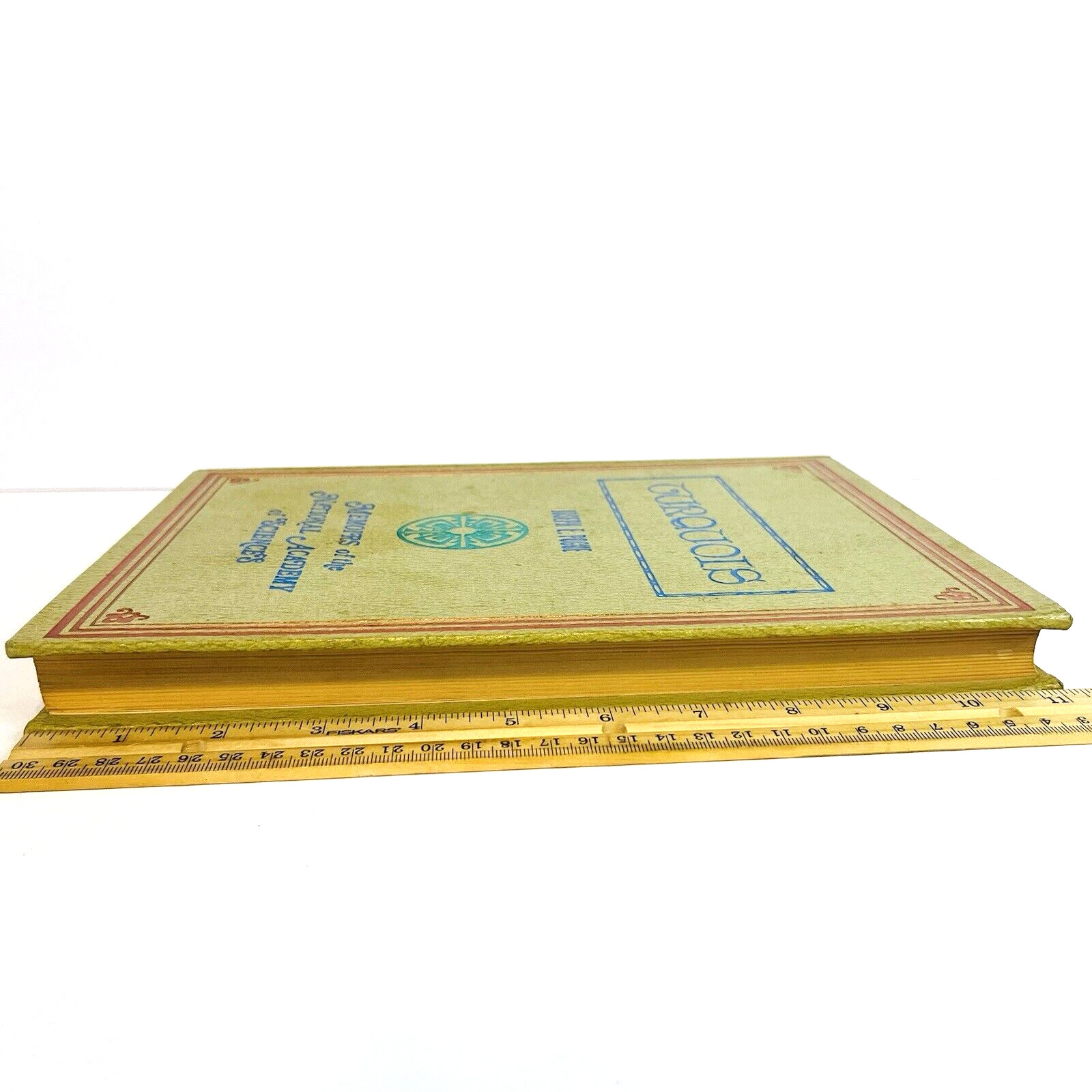 Vintage Turquoise Book Joseph E Pogue Memoirs of National Academy of Sciences