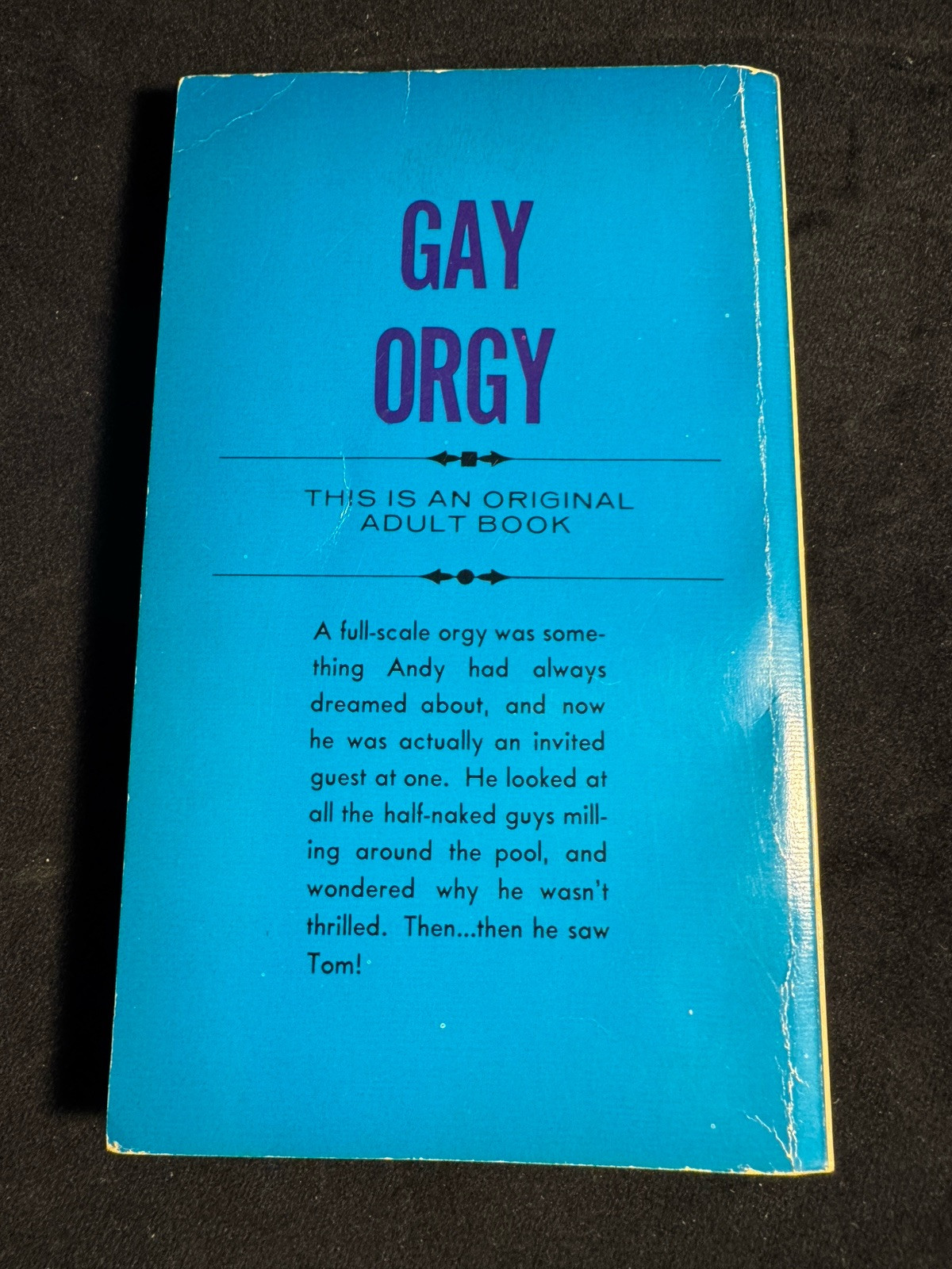 “Gay Orgy” Vintage Pulp Erotica w Darrell Millsap Cover 60s Queer Sleaze !
