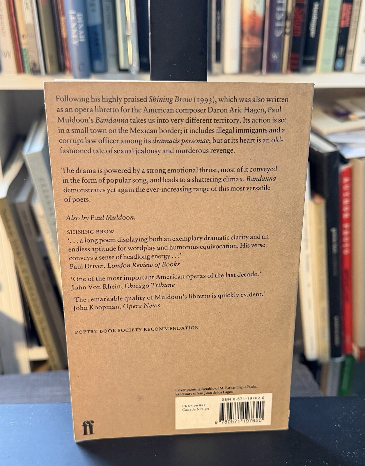 Paul Muldoon / Bandanna / SC / 1st Ed. / Faber & Faber, 1999