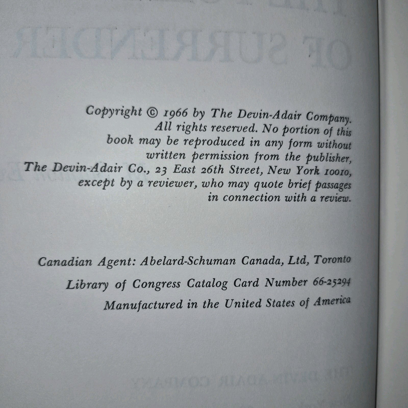 The Politics Of Surrender Vintage 1st Ed Political History Book Nice!!