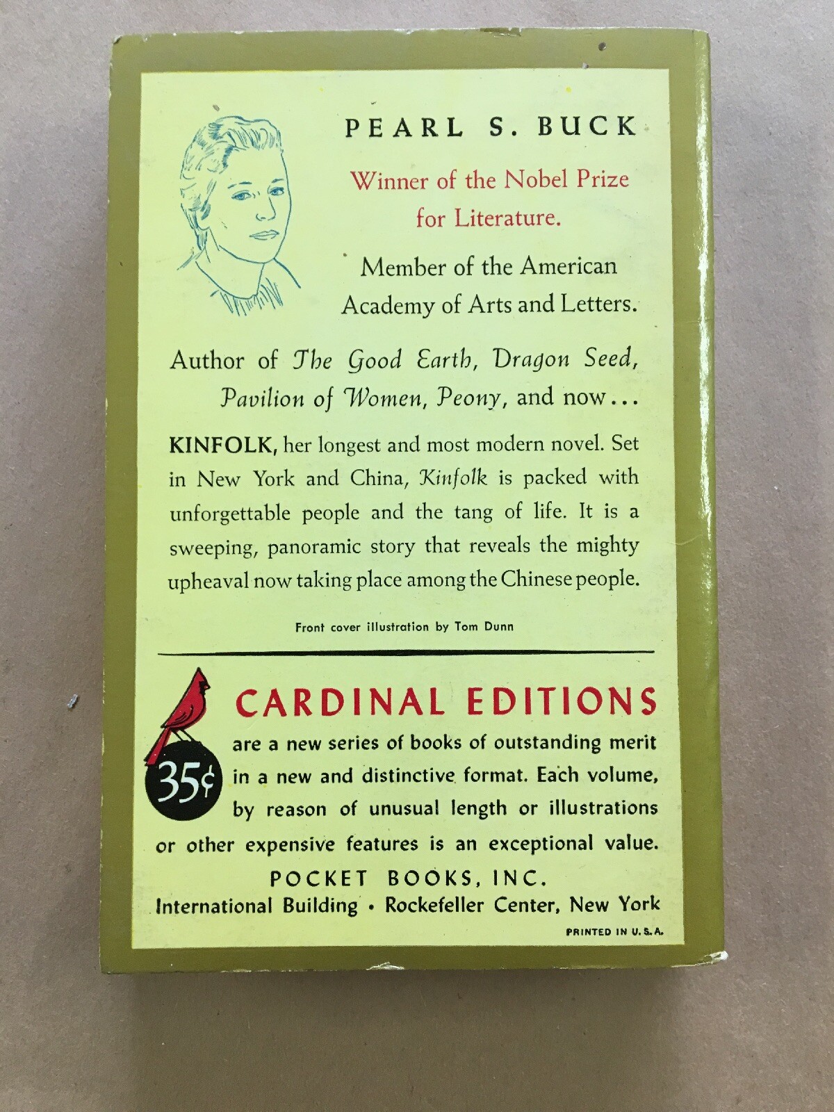 KinFolk Pearl S Buck vintage Communist China GGA paperback Pocket Books