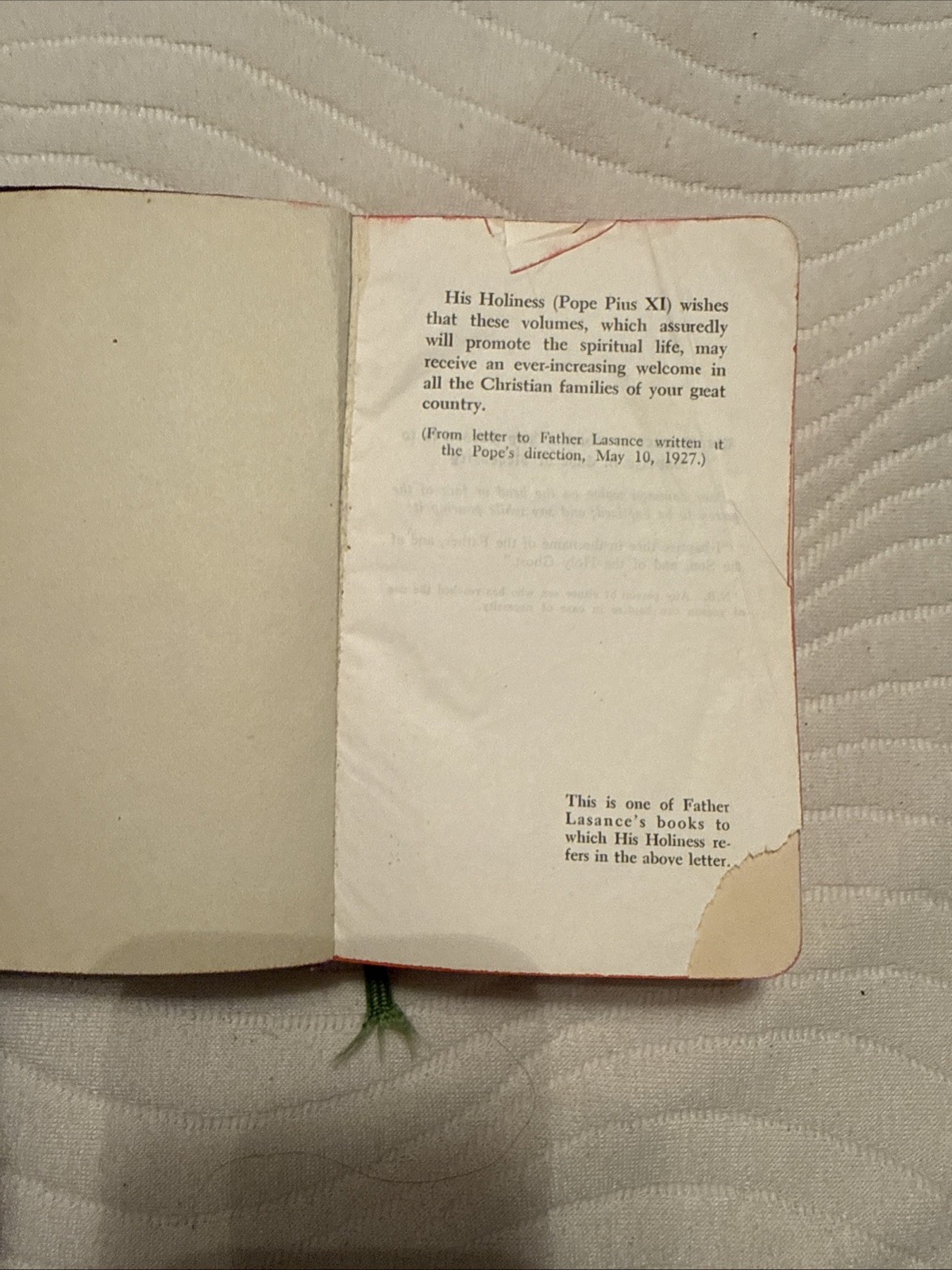 Vintage 1946 “The Catholic Girl’s Guide” by Father Lasance Devotional Book