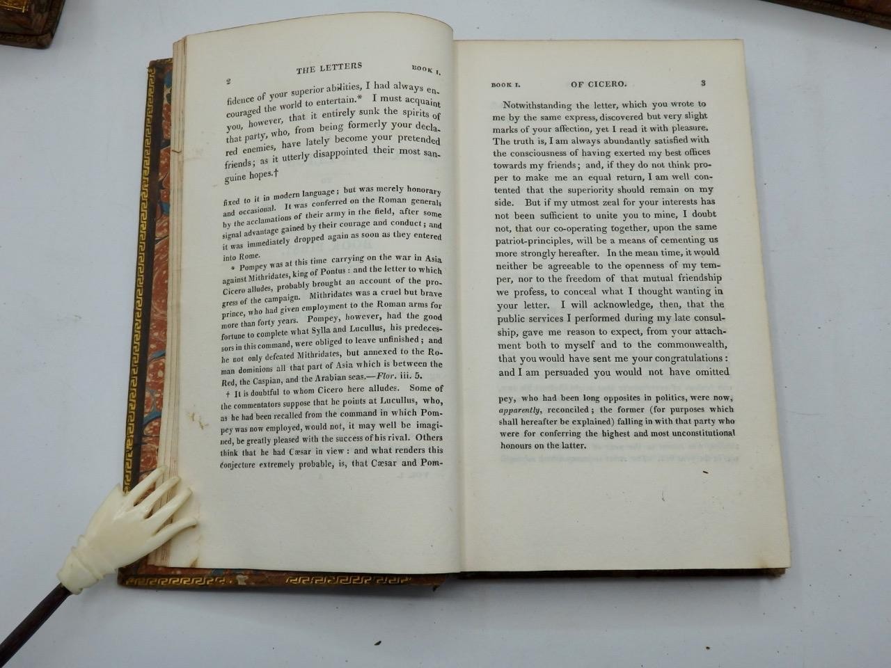 1808 THE LETTERS of MARCUS TULLIUS CICERO 5 Vol. Complete Full Leather