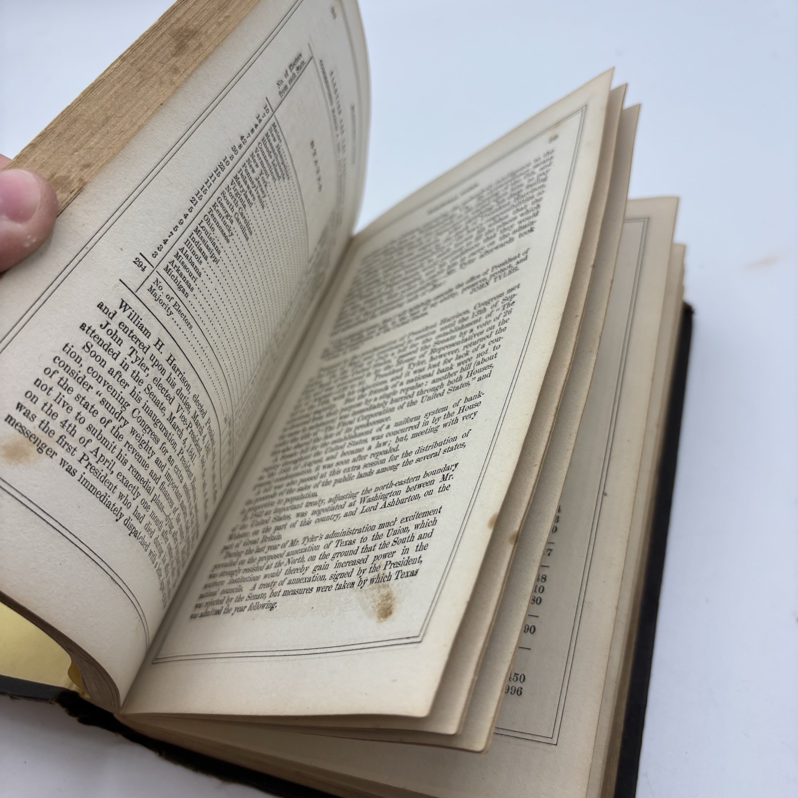 1868 Wells’ Illustrated National Hand-Book Political History USA Hardcover Antq