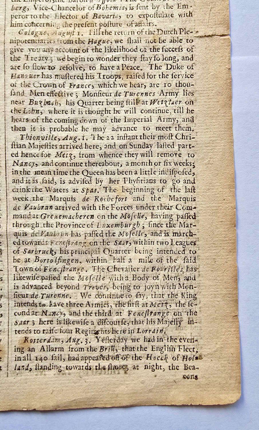 The London Gazette Issue #803 July 28-31, 1673! Over 350 Years Old!