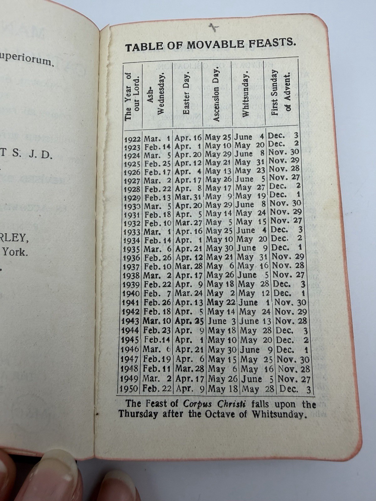 Antique Manual Of Catholic Devotions Pocket Manual The Ave Maria Press 1914-22
