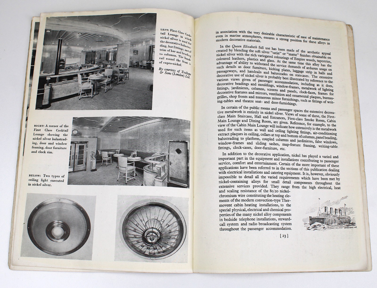 Nickel in RMS Queen Elizabeth Mond Nickel Company Engineering Shipbuilding Ships