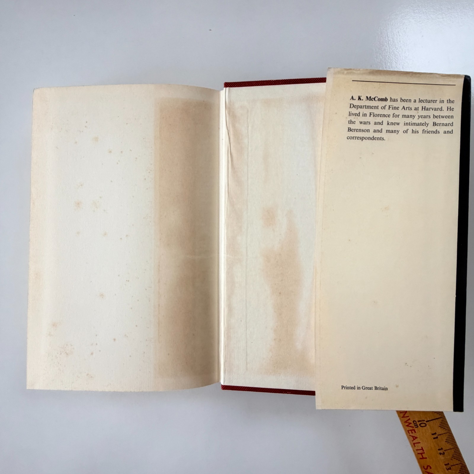 1965 The Selected Letters of Bernard Berenson by A.K. McComb hardcover with DJ