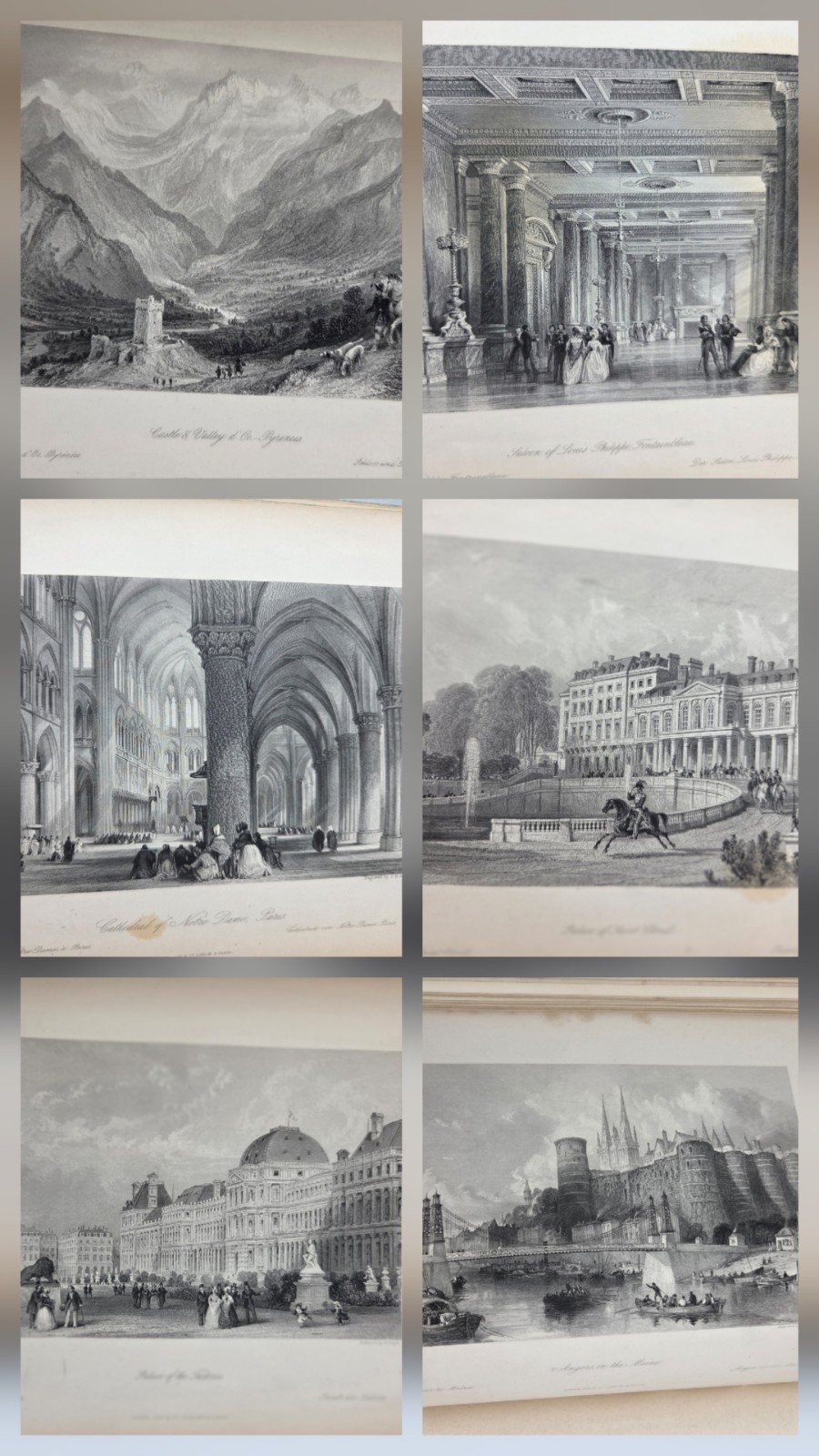 FRANCE ILLUSTRATED COMPLETE ALL 4 VOLUMES 1ST ED THOMAS ALLOM ILLUSTRATED TRAVEL