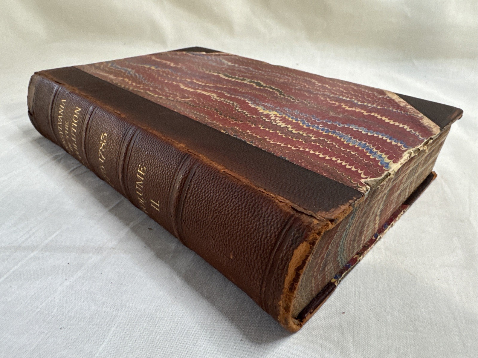 Pennsylvania War Revolution Battalions Line 1775-1783 Linn 2 Vols 1880 Half Leat
