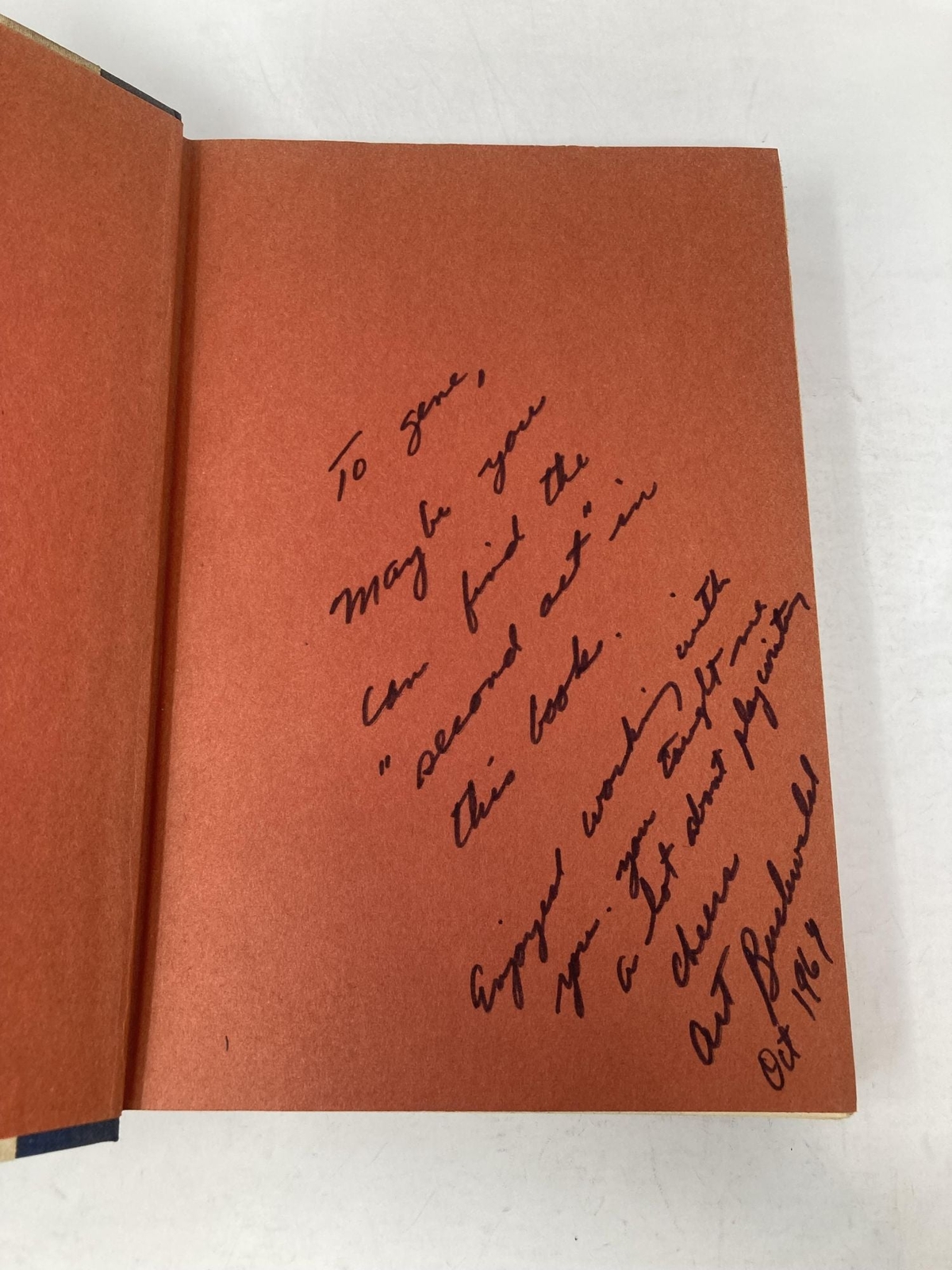 The Establishment Is Alive and Well in Washington by Art Buchwald Signed 1st Ed