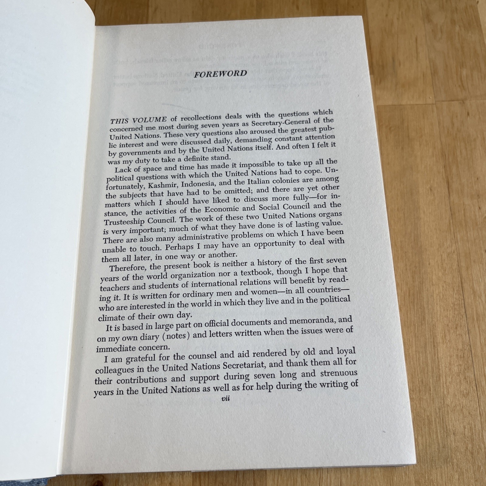 Trygve Lie’s IN THE CAUSE OF PEACE Inscribed Signed 1st Edition Printing 1954