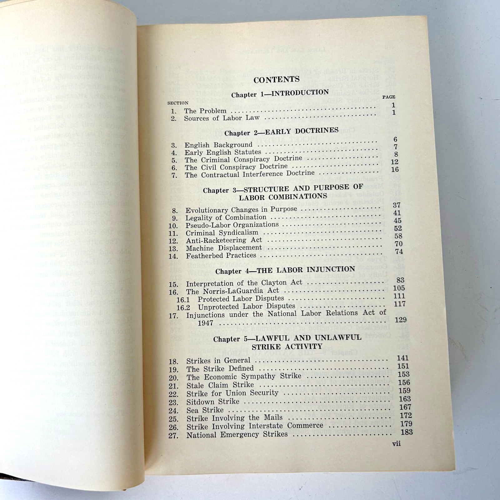Labor Law and Legislation Hardcover Book By Stephen J. Mueller 1949 1st Edition