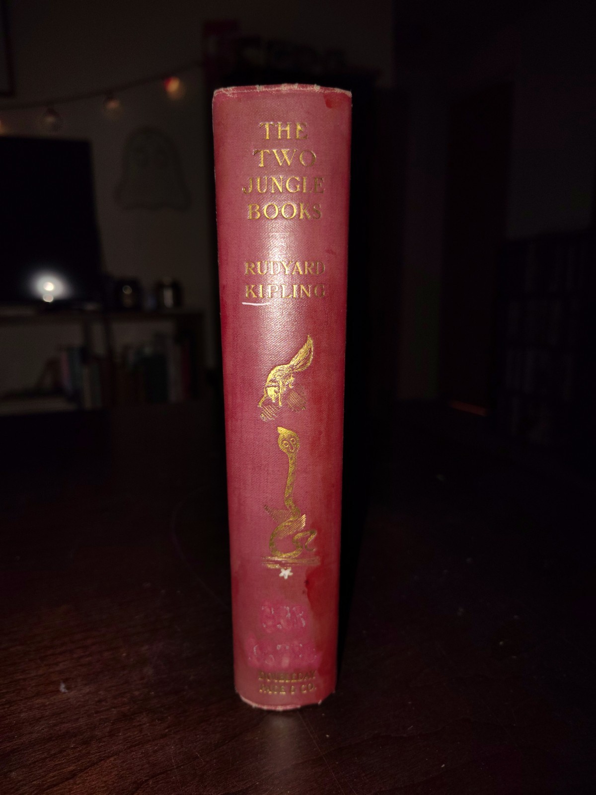 The Two Jungle Books by Rudyard Kipling ~ 1925 First Thus Ex-lib Very Good