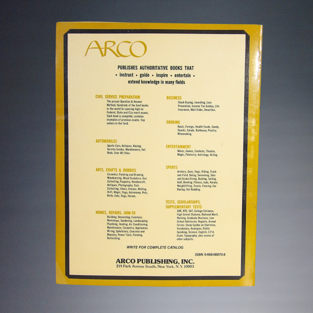 1983 ARCO LICENSE TEST TUTOR STATIONARY ENGINEER+FIREMAN STUDY GUIDE BOOK