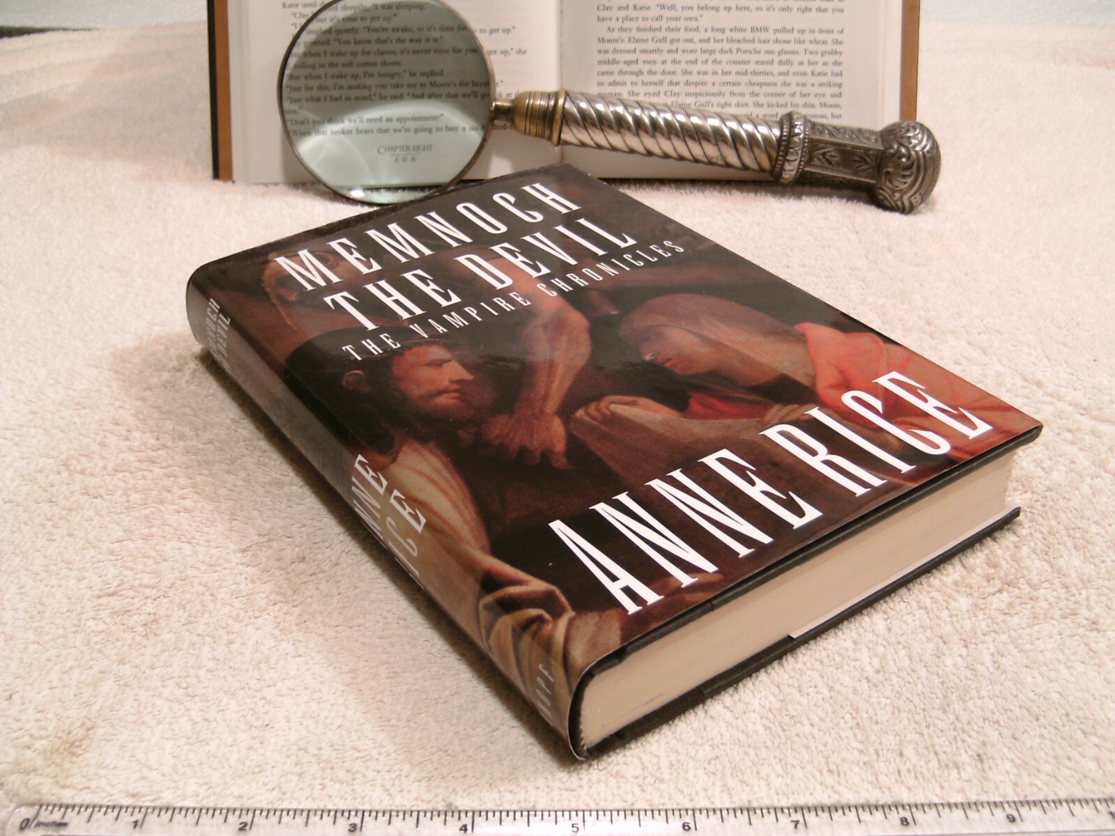 Anne Rice *MEMNOCH THE DEVIL* Inscribed/Signed HC/DJ 1st Edition – 1st Printing