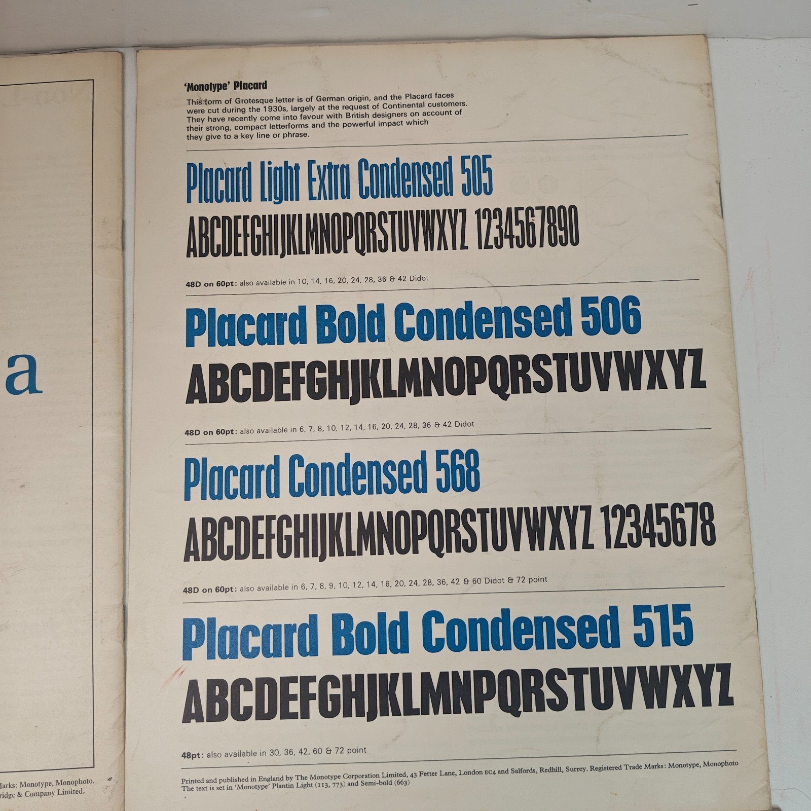 Vintage Monotype Newsletter Lot of 4 84 1968, 86 1969, 87 1970, & 89 1971