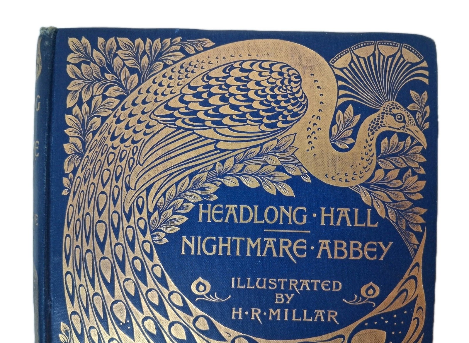 1896 HEADLONG HALL and NIGHTMARE ABBEY THOMAS LOVE PEACOCK BINDING GOTHIC London