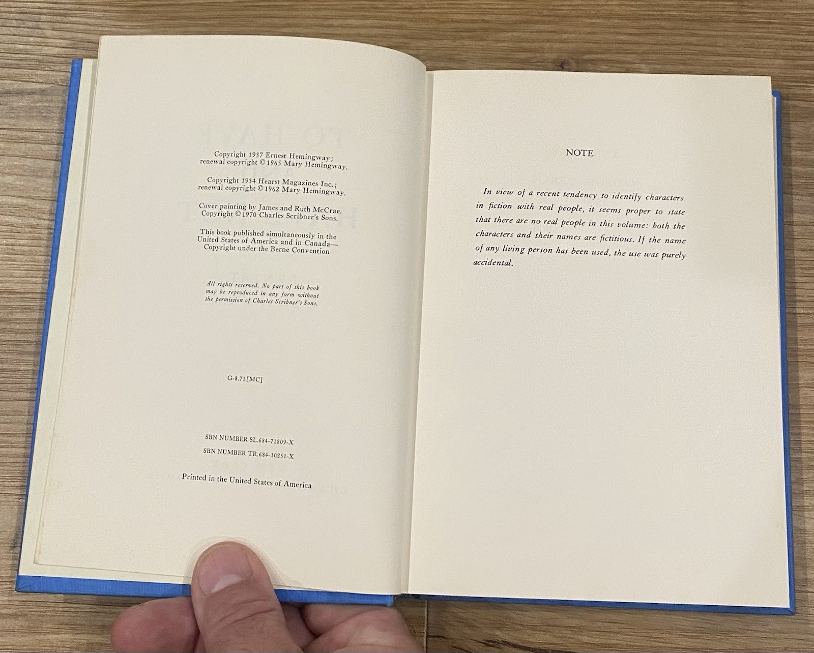 RARE Hardcover Book ERNEST HEMINGWAY To Have And Have Not FROM THE MUSEUM