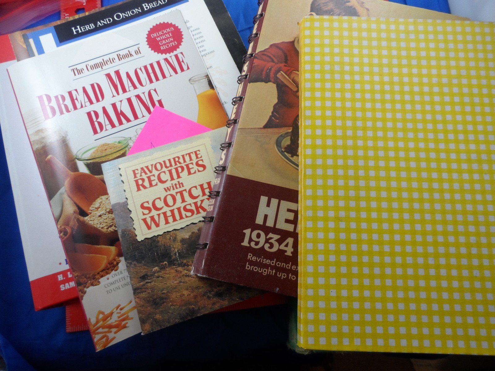Cookbook Lot of 6 – 1939 United States Regional; Hershey’s; Woman’s Day; Bread