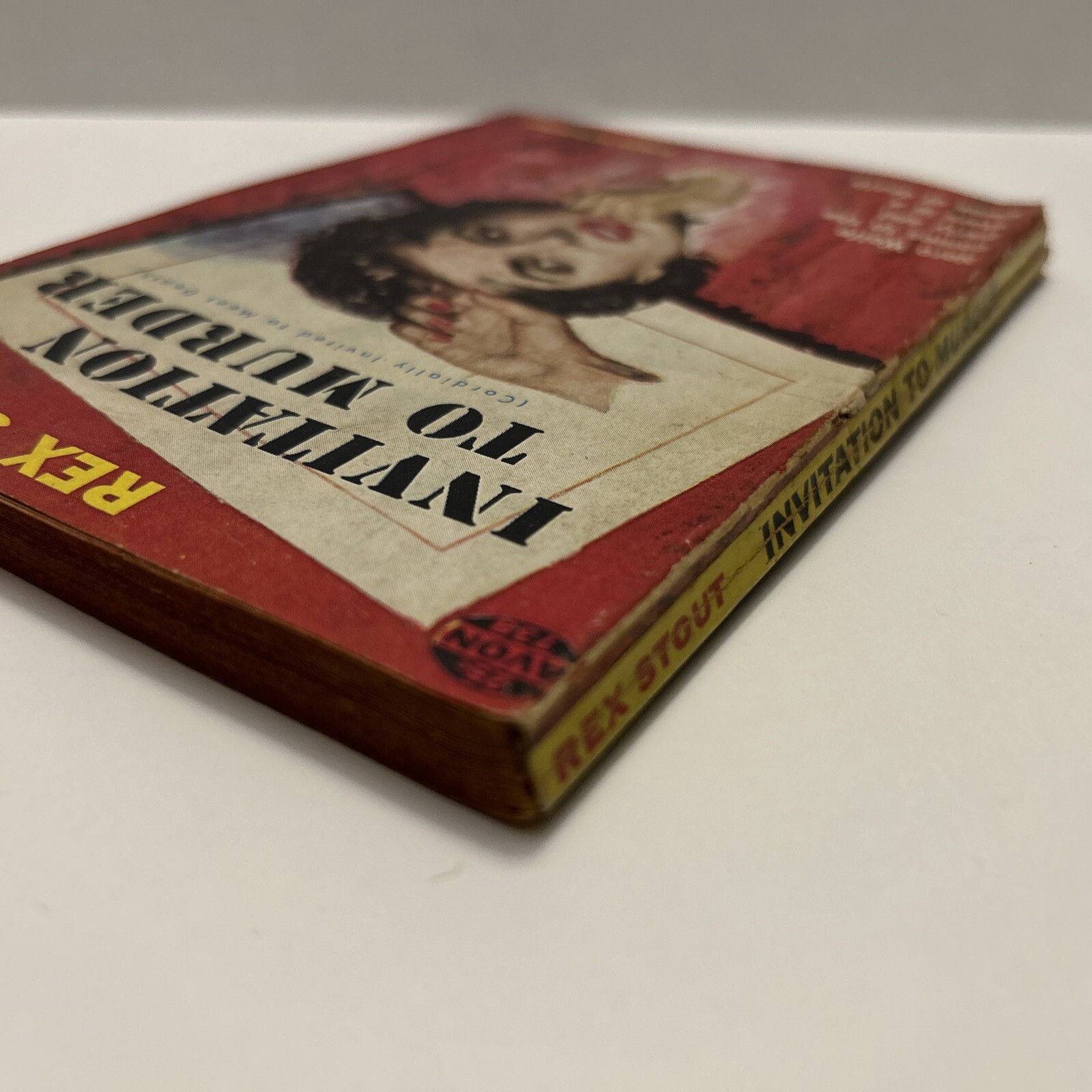 Nero Wolfe Invitation to Murder Rex Stout + Edgar Allan Poe Very Rare Avon 25c