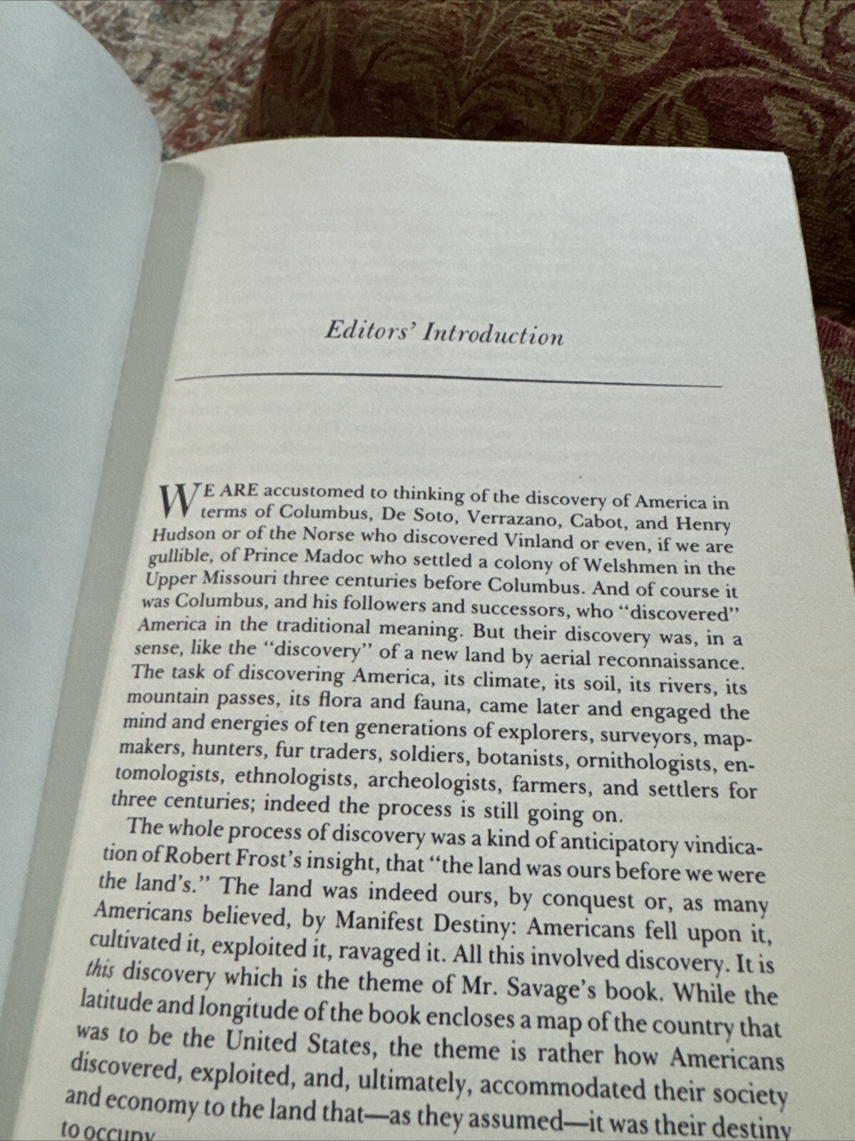 SIGNED HenrySavage, Jr. DISCOVERING AMERICA 1700-1875 1st Edition