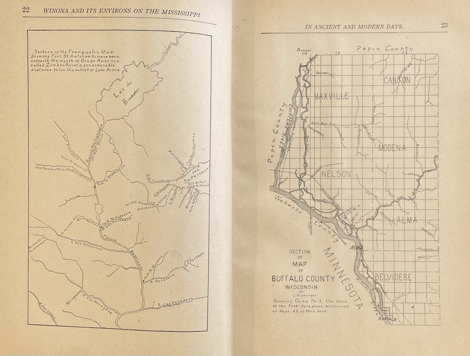 Bunnell Signed Inscribed 1st Edition Winona And It’s Environs On The Mississippi