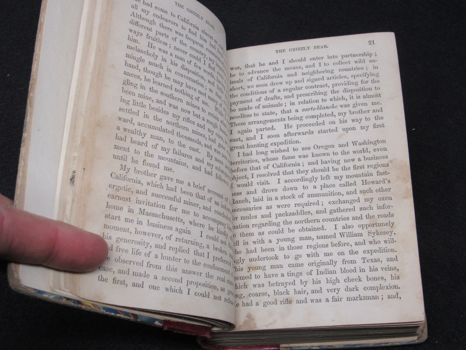 Adventures of James Capen Grizzly Adams in California 1867 Theodore H Hittell