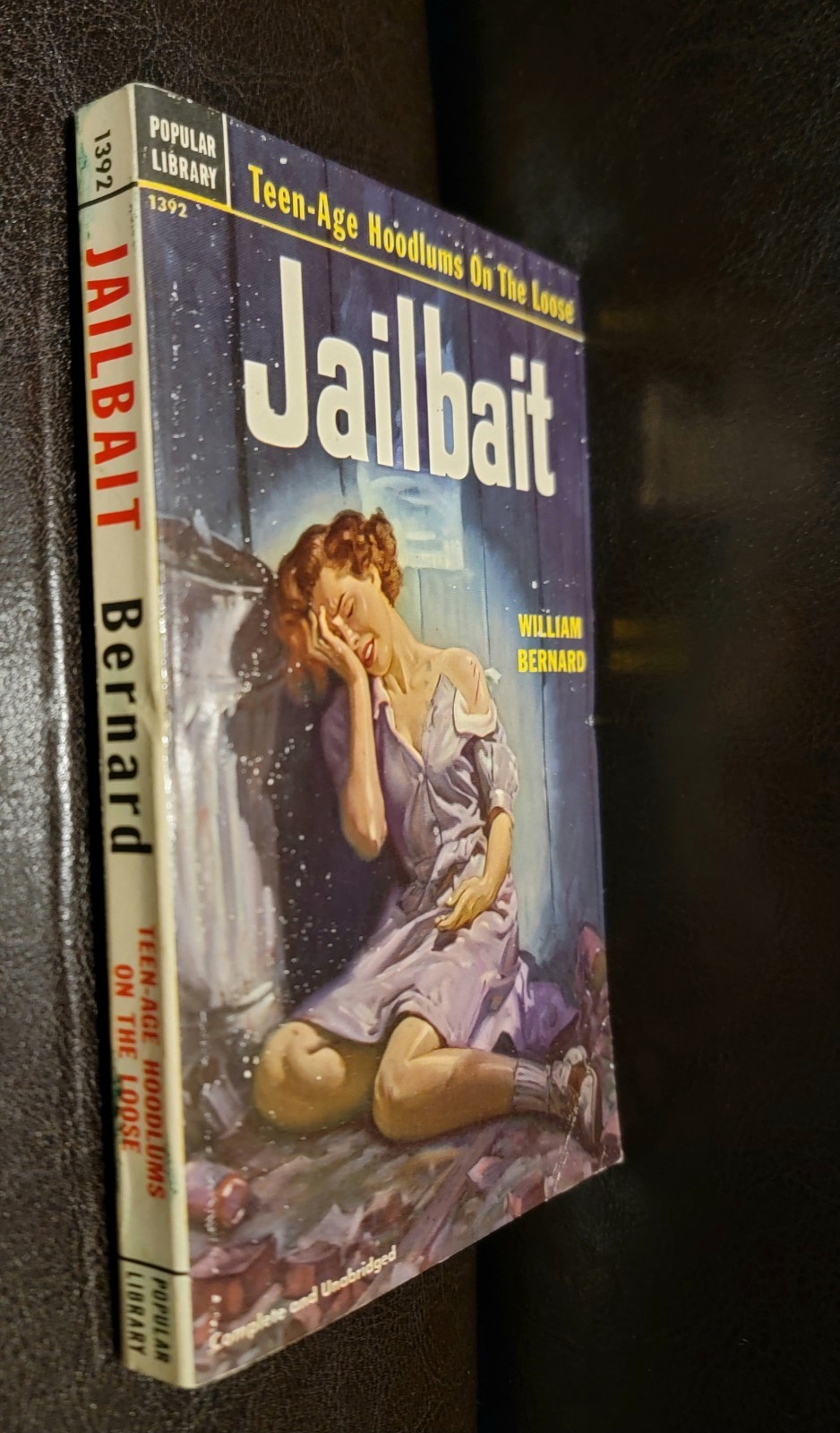 Jailbait William Bernard Popular Library 1392 1952 Rudolph Belarski GGA NICE