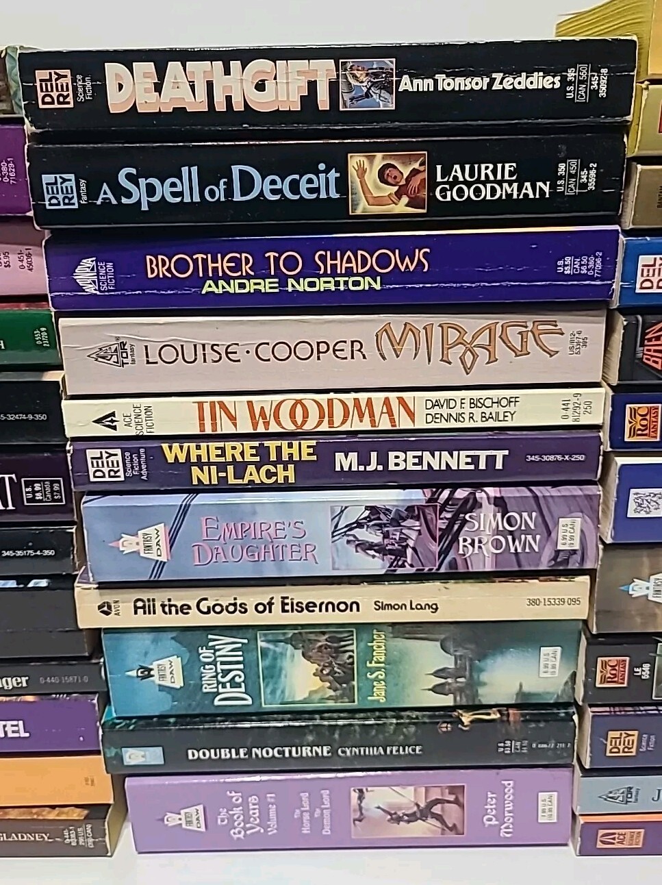 Lot of 35 Vintage Sci-Fi Fantasy Paperback Books Various Authors
